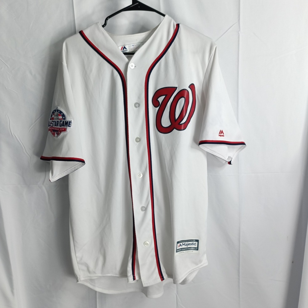 Majestic Washington Nationals 2018 All Star Game MLB Jersey White Mens Large